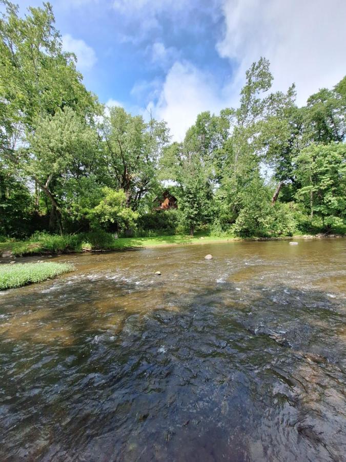 Neshannock Creekside Log Cabin Volant المظهر الخارجي الصورة